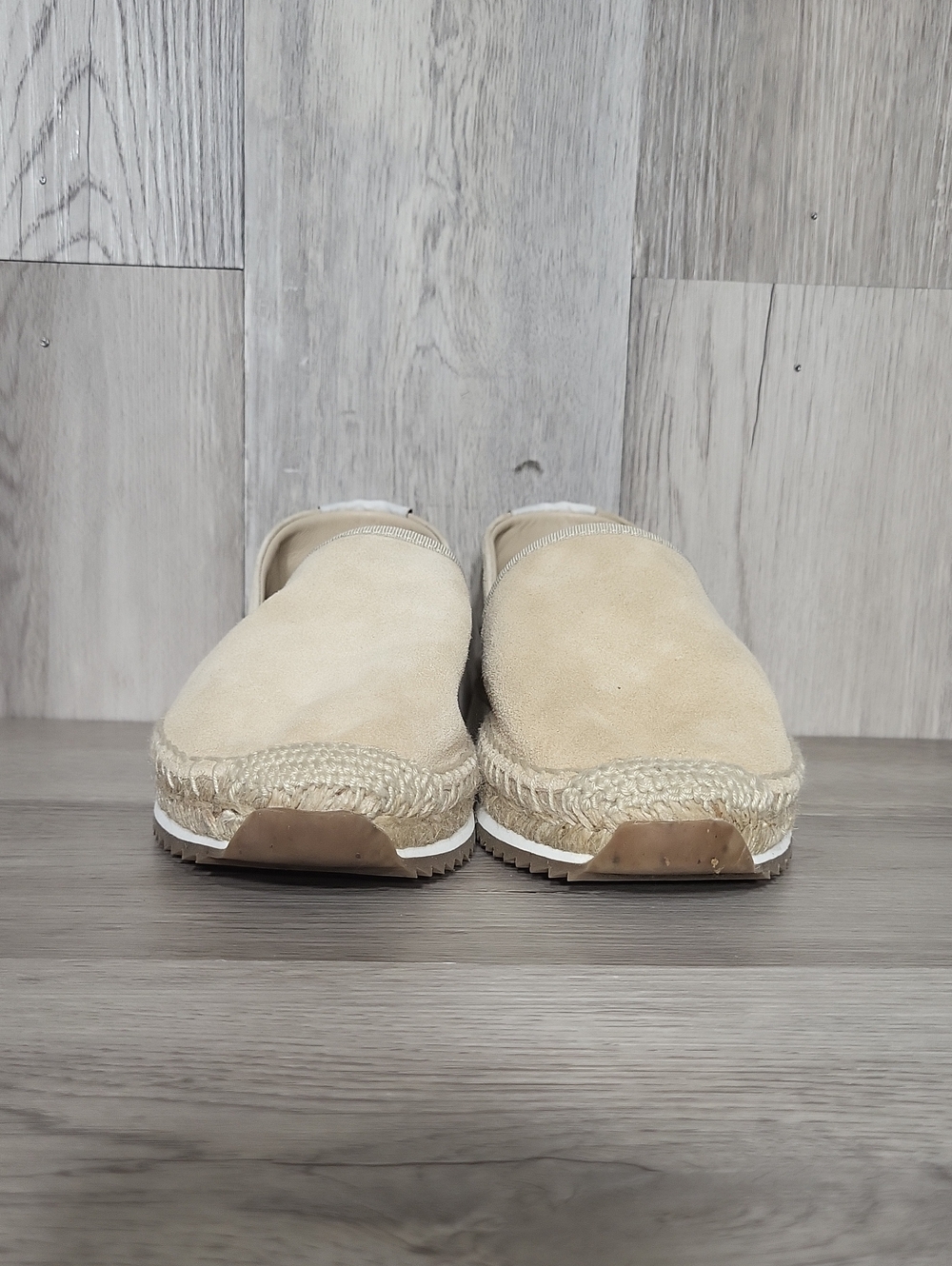 Rag & Bone Macadamia Suede Espadrille Runner Flats Slip On Handmade Spain 38.5 - Picture 3 of 8